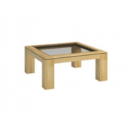 MEBIN ROSSANO Stolik 90 z blatem przeszklonym