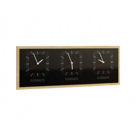 MEBIN ROSSANO Zegar potrójny poziomy