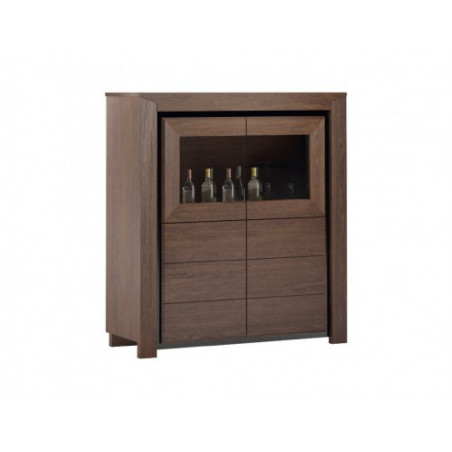 MEBIN SEMPRE Szafka z barkiem 2DS2D z oświetleniem