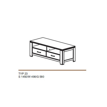 DEKORT FARO SZAFKA TV TYP 23