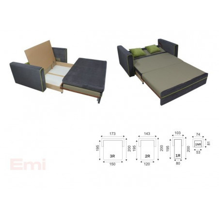 GÓR-SOFA SOFA EMI 1R
