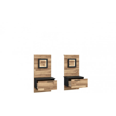 FORTE JAKOBINA ZESTAW 2 SZAFKI NOCNE JKBK011STB