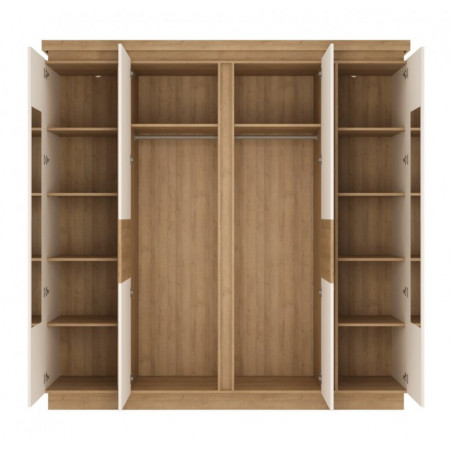  Szafy MEBLE WÓJCIK LYON JASNY SZAFA 4D LYOS03 Meble Wójcik - 2