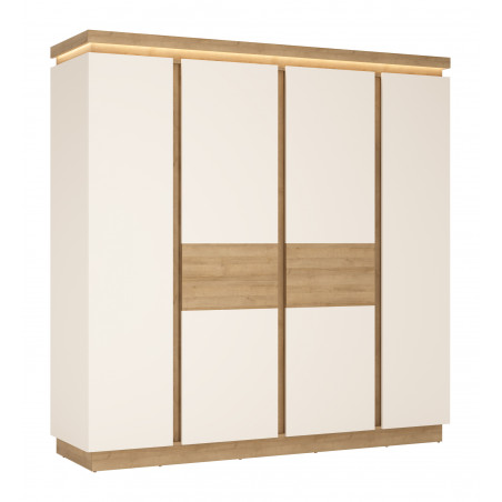  Szafy MEBLE WÓJCIK LYON JASNY SZAFA 4D LYOS03 Meble Wójcik - 1