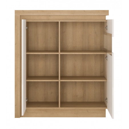  Witryny i Regały otwarte MEBLE WÓJCIK LYON JASNY WITRYNA 2D LYOV04P Meble Wójcik - 2