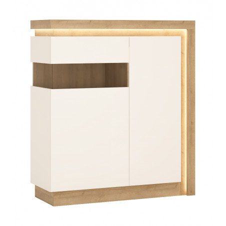  Witryny i Regały otwarte MEBLE WÓJCIK LYON JASNY WITRYNA 2D LYOV04L Meble Wójcik - 1