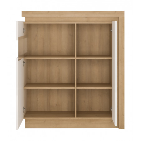  Witryny i Regały otwarte MEBLE WÓJCIK LYON JASNY WITRYNA 2D LYOV04L Meble Wójcik - 2