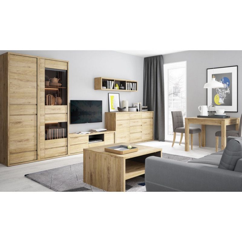  Szafki RTV MEBLE WÓJCIK SHETLAND KOMODA RTV 1D-3S TYP 51 Meble Wójcik - 3