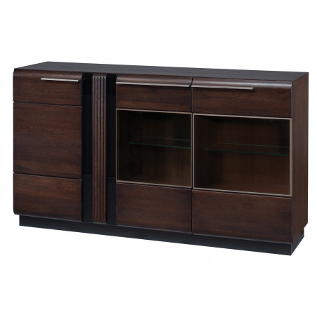 MEBLE SZYNAKA PORTI DĄB CZEKOLADOWY KREDENS TYP 48