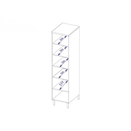 MEBIN PIK Słupek środkowy z frontem pełnym