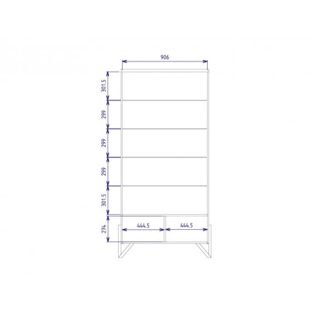 MEBIN PIK Witryna podwójna z oświetleniem I