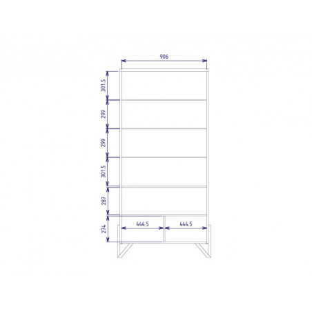 MEBIN PIK Witryna podwójna z oświetleniem II