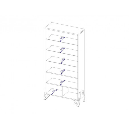 MEBIN PIK Witryna podwójna z oświetleniem II