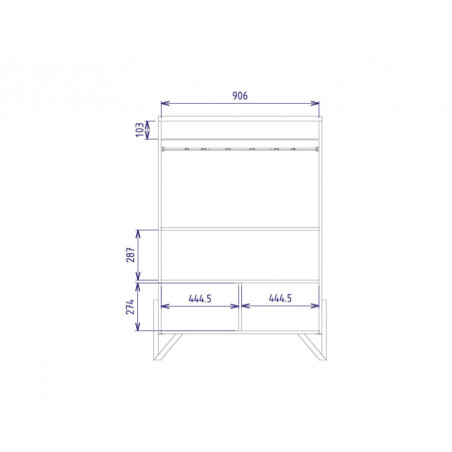 MEBIN PIK Witryna niska z oświetleniem