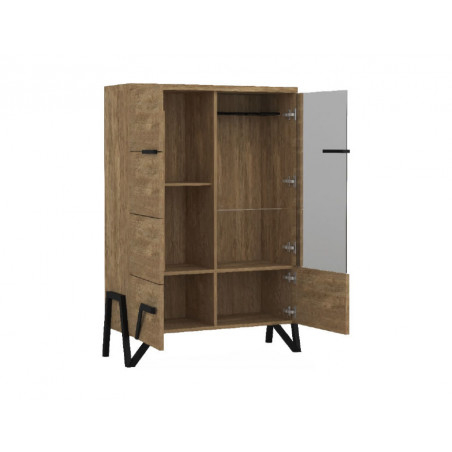 MEBIN PIK szafka z barkiem prawa z oświetleniem