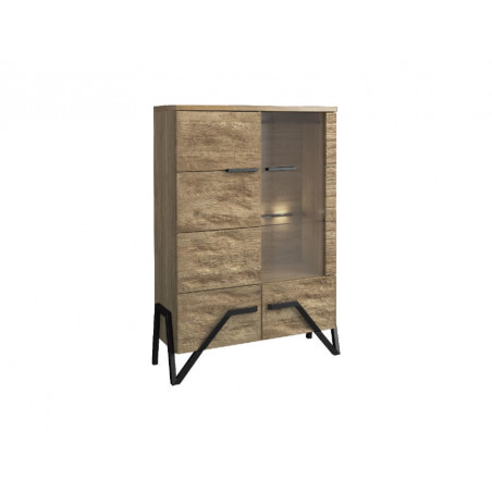 MEBIN PIK szafka z barkiem prawa z oświetleniem