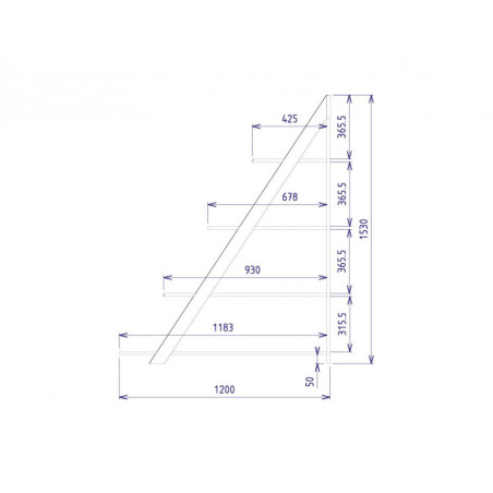 MEBIN PIK Regał wolnostojący II