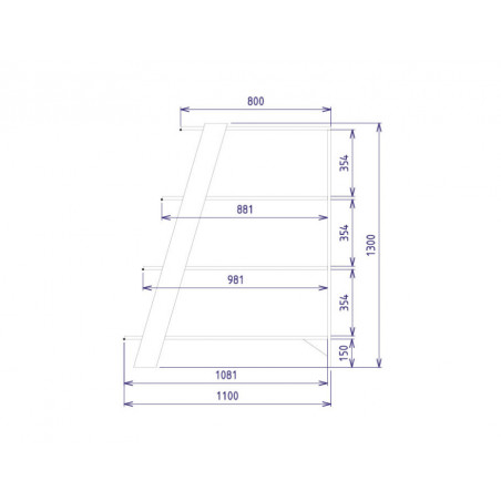 MEBIN PIK Regał wolnostojący I