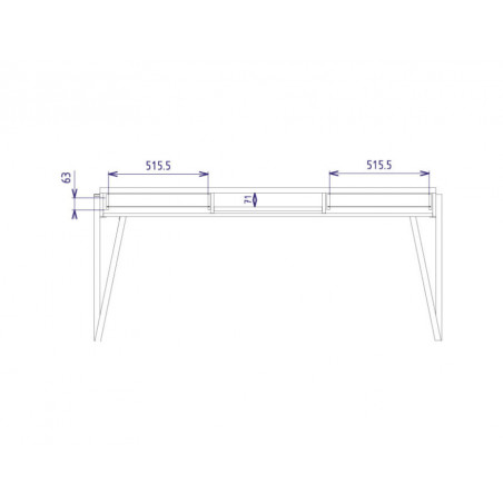 MEBIN PIK Biurko duże z półką