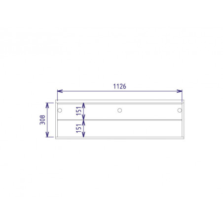 MEBIN PIK Witrynka wisząca mała z oświetleniem