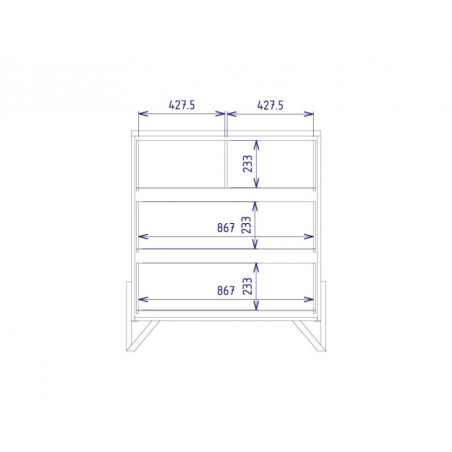MEBIN PIK Komoda 3SZ