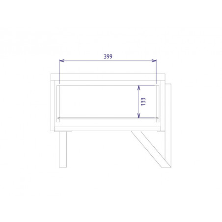 MEBIN PIK Szafka nocna prawa