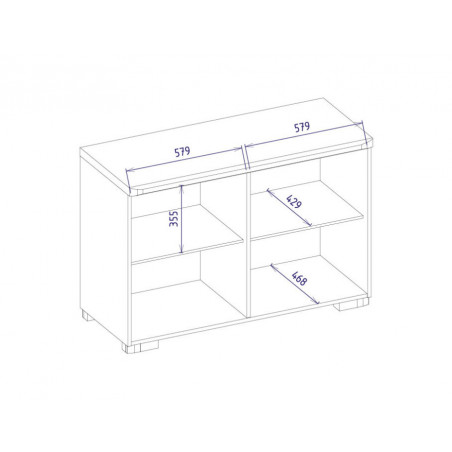 MEBIN RIMINI (RICO) Komoda 2D