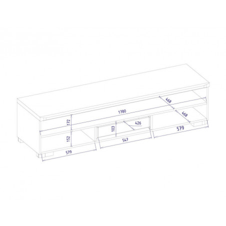 MEBIN RIMINI (RICO) Szafka RTV Maxi