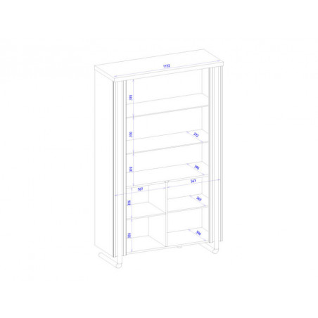 MEBIN Omega Biblioteczka podwójna