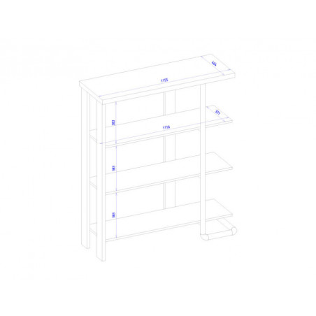 MEBIN Omega Regał lewy
