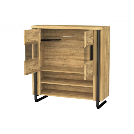 MEBIN Omega Szafka z barkiem z oświetleniem