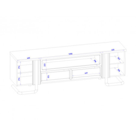 MEBIN Omega Szafka RTV Maxi