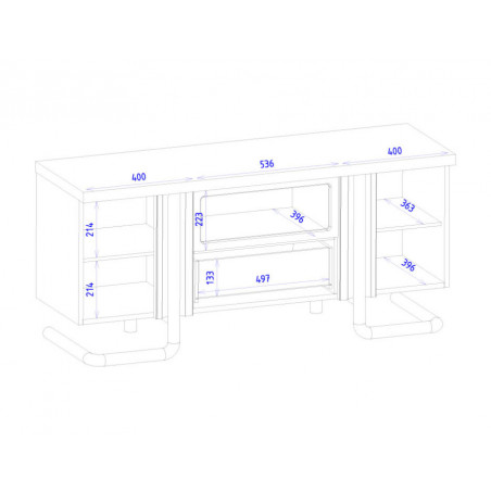 MEBIN Omega Szafka RTV Mini