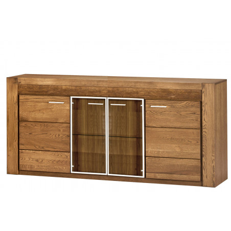 MEBLE SZYNAKA VELVET DĄB RUSTICAL KOMODA 4D TYP 49