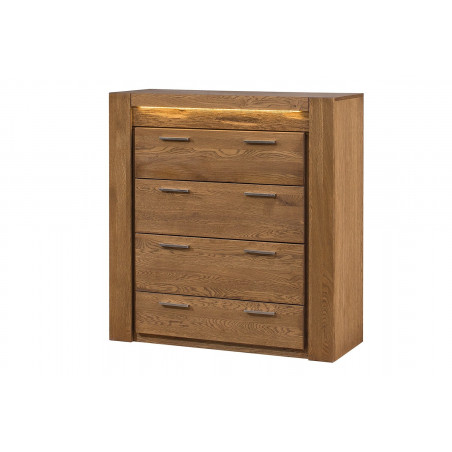 MEBLE SZYNAKA VELVET DĄB RUSTICAL KOMODA 4S TYP 75