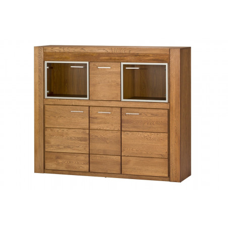 MEBLE SZYNAKA VELVET DĄB RUSTICAL BUFET Z BARKIEM 5D TYP 48