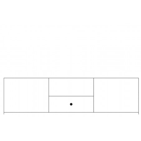 MEBLE SZYNAKA DESJO SZAFKA RTV 2D1S TYP 20