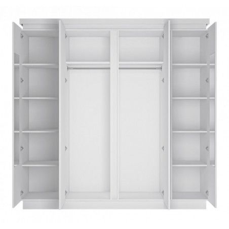  Szafy MEBLE WÓJCIK LYON BIAŁY SZAFA 4D LYOS103 Meble Wójcik - 2