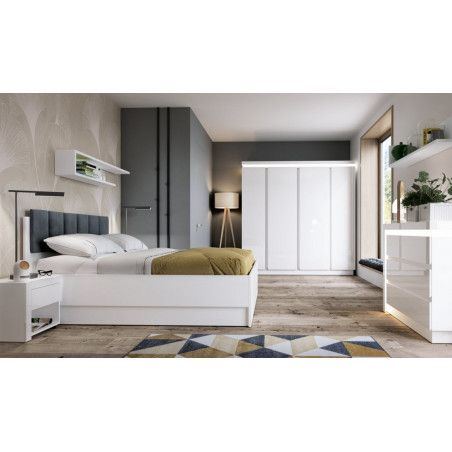  Komody MEBLE WÓJCIK LYON BIAŁY KOMODA 3D LYOK02 Meble Wójcik - 3