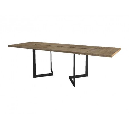 MEBIN GINTARO Stół Viva I 180 z wsadami dokładanymi