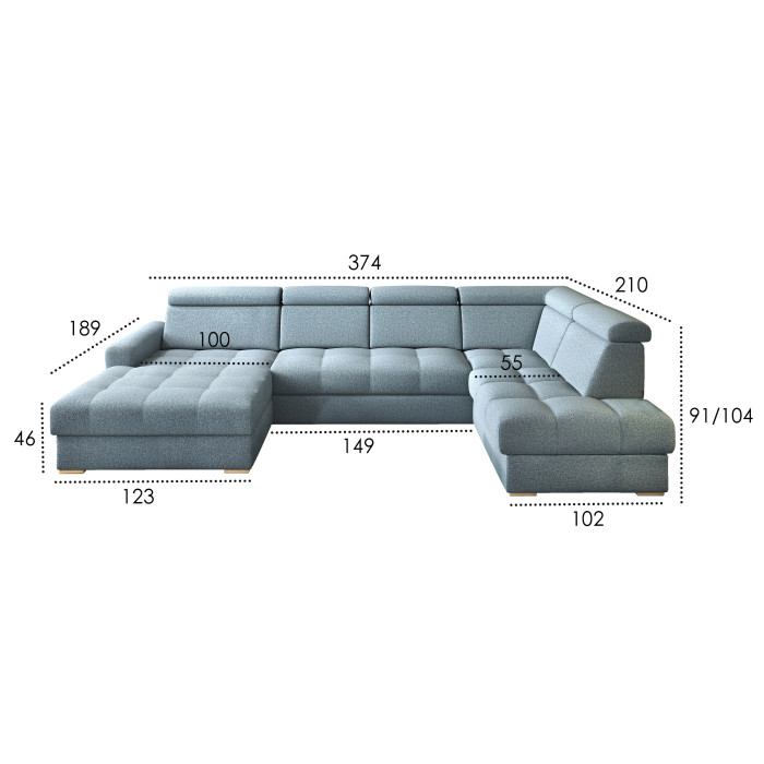  Narożniki COMFORTEO NAROŻNIK MODUŁOWY RIVA U-FORM Comforteo - 2