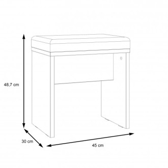  Meble Forte DALATE Meble Forte Ławeczka z tapierowanym siedziskiem Meble Forte - 3