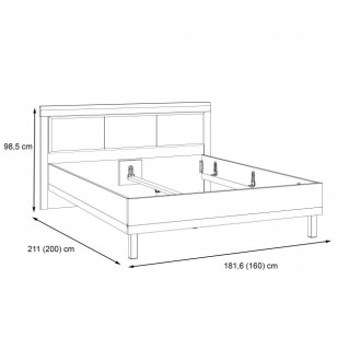  Meble Forte DALATE Meble Forte Stelaż łóżka Meble Forte - 3