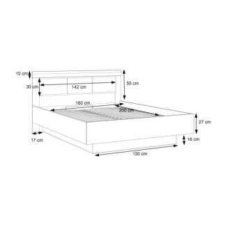  Meble Forte DALATE Meble Forte Stelaż łóżka z podnoszonym wkładem Meble Forte - 5