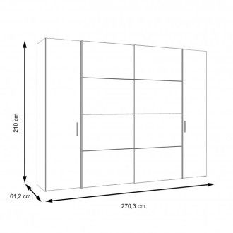  Meble Forte DALATE Meble Forte Szafa ubraniowa Meble Forte - 4