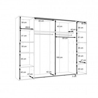  Meble Forte DALATE Meble Forte Szafa ubraniowa Meble Forte - 5