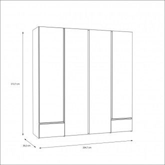 Meble Forte LENYBELARDO Meble Forte Szafa ubraniowa Meble Forte - 4