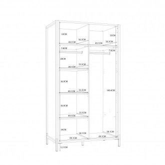  Meble Forte ORIENTAL TREE Meble Forte Szafa ubraniowa Meble Forte - 5