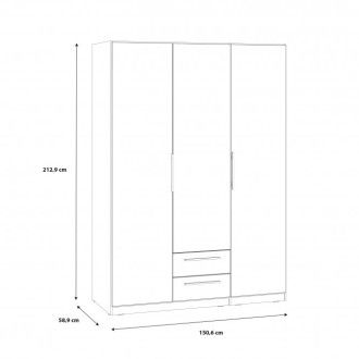  Meble Forte CADIXO Meble Forte Szafa ubraniowa Meble Forte - 4