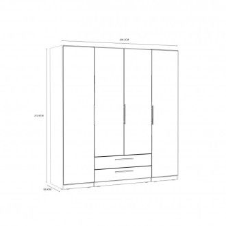  Meble Forte CADIXO Meble Forte Szafa ubraniowa Meble Forte - 3